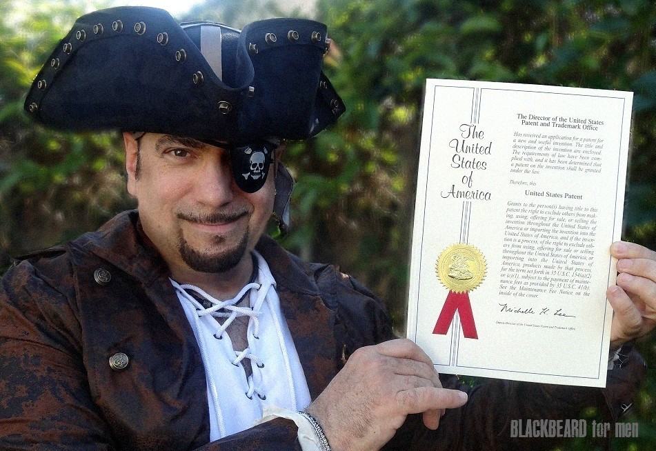 Blackbeard For Men Patent Certificate