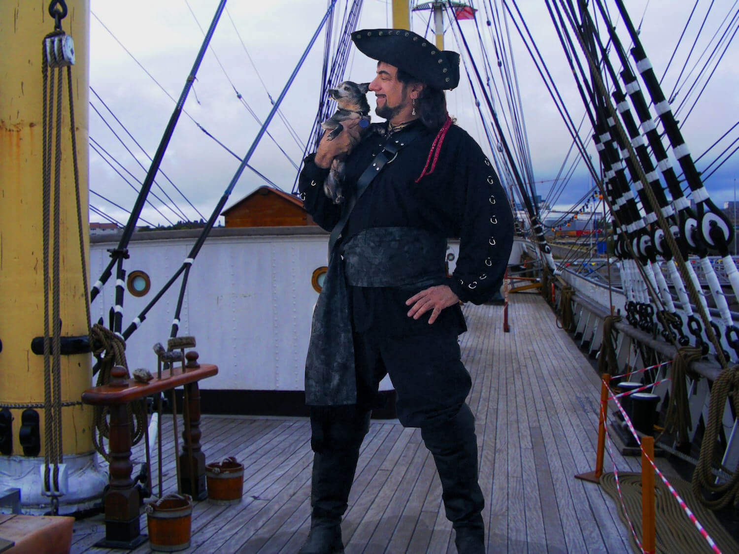 Cap'n Jm and Cheecho sail the winter seas