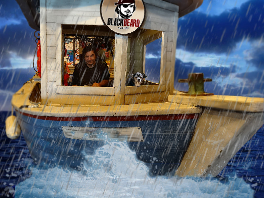 Cap'n Jim in the rough seas
