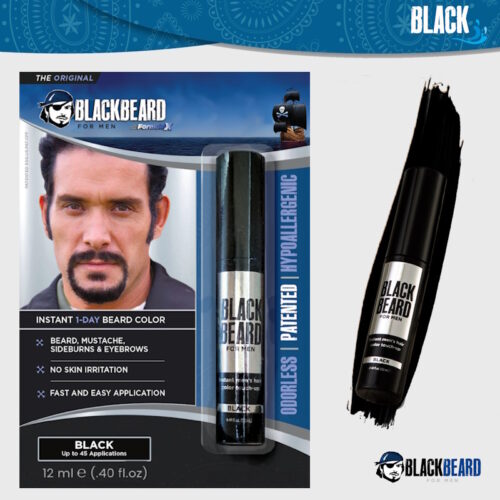 Blackbeard for men black brush-on beard color 2025