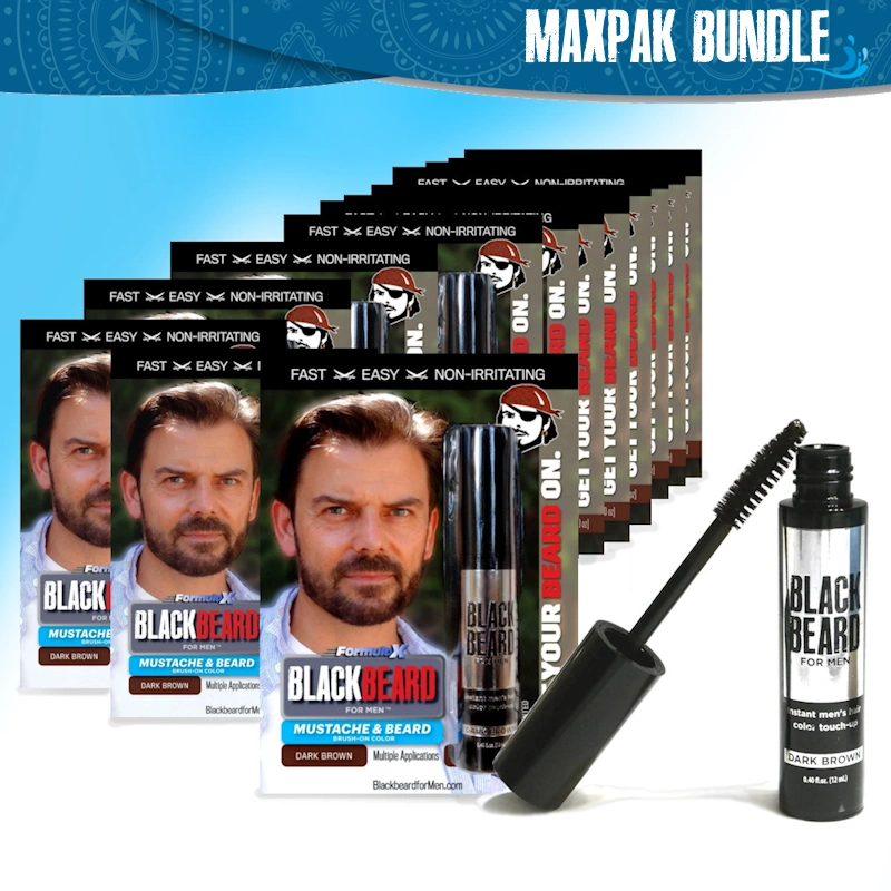brush-on beard color Max Pak