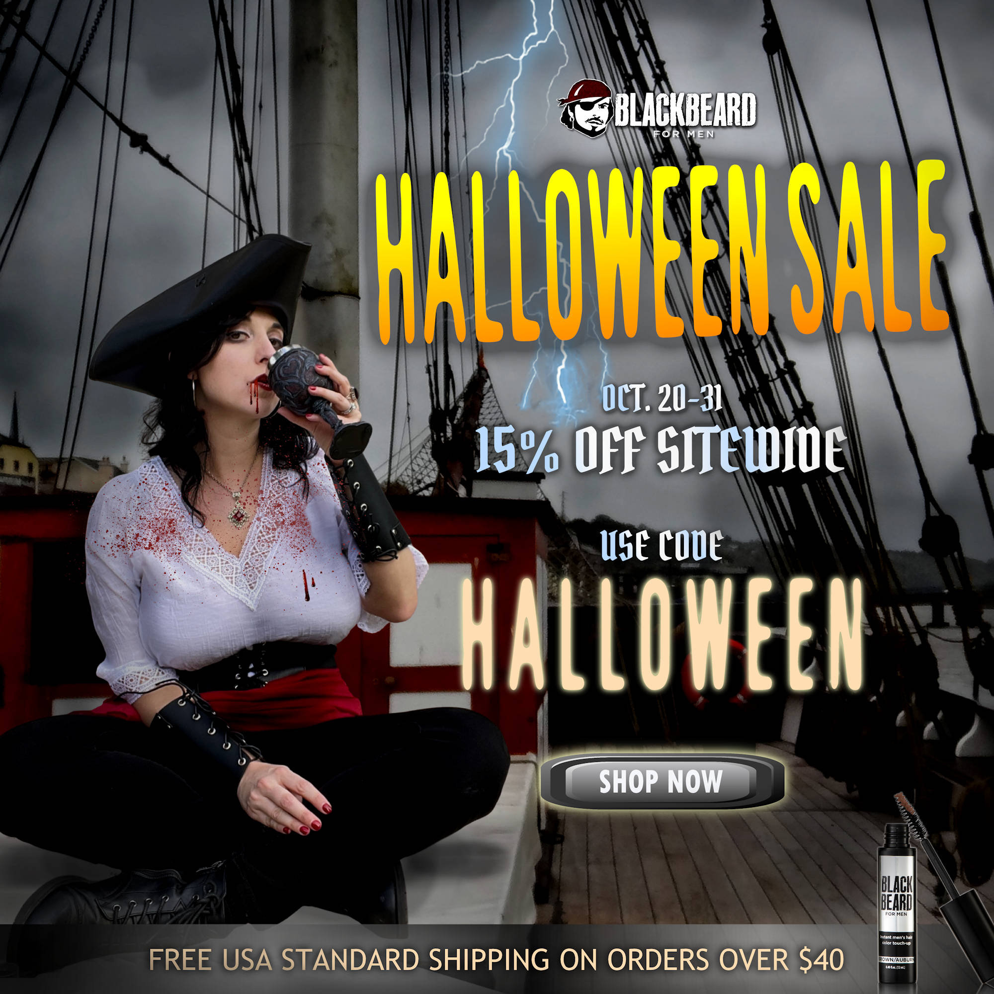 Blackbeard For Men Halloween Sale 2025
