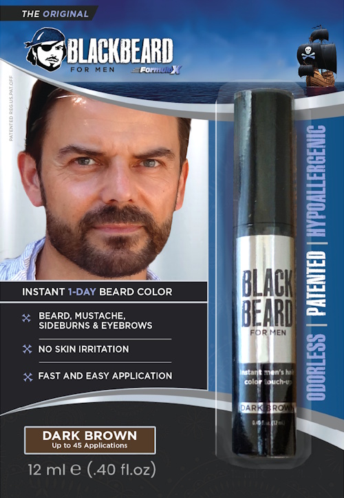 Dark Brown blackbeard For Men